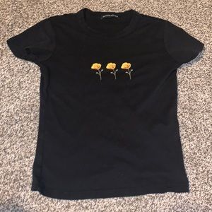 Brandy Melville black baby tee